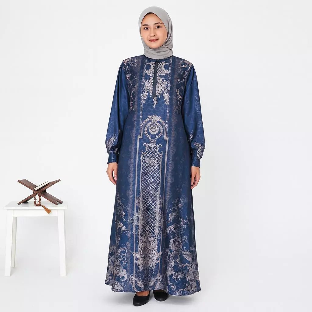 Tampilan belakang Gamis Saliwa Dress wanita