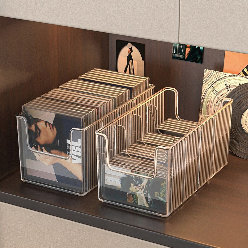 Jual CD Disc Rack Desktop Disc Black Vinyl Record Magnetic Tape Display ...