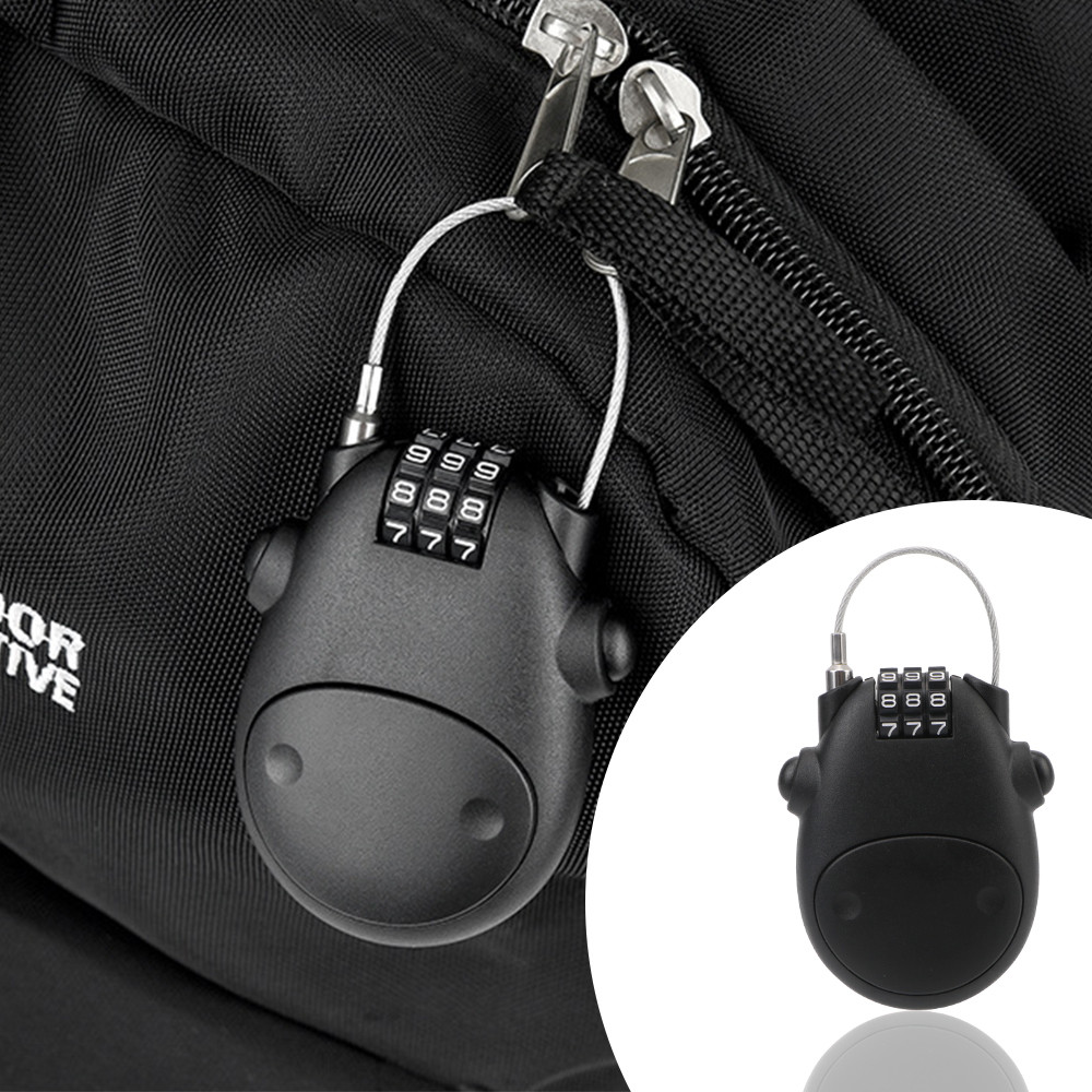 Jual Code Lock Anti-theft Security Lock Telescopic Wire Rope Lock Wire ...