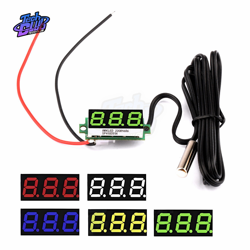 Jual DC 4-28V 0.28 In LED gital Thermometer Temperature Sensor Detector ...