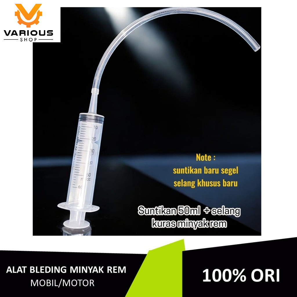 Jual Alat Bleeding minyak Rem Motor / Mobil Universal suntikan Kuras ...