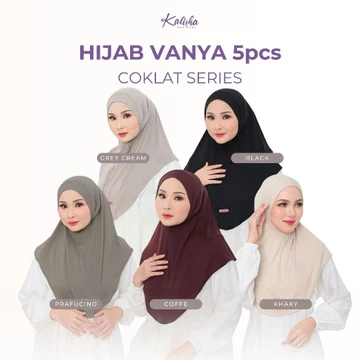Hijab KALISHA X MIMA Paket Hemat Vanya Instan Bergo Muslim Wanita Rayon Spandex