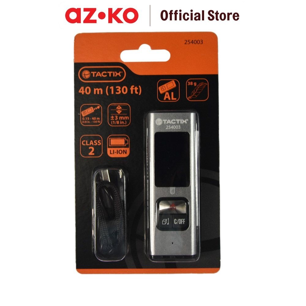 Jual AZKO Tactix 40 mtr Meteran Laser Digital - Hitam Alat Pengukur ...
