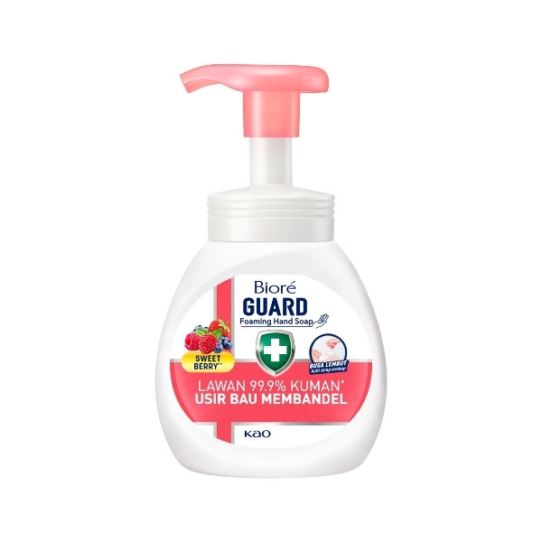 Jual BIORE GUARD FOAMING HAND SOAP SWEET BERRY ANTISEPTIC BOTOL 250 ML ...