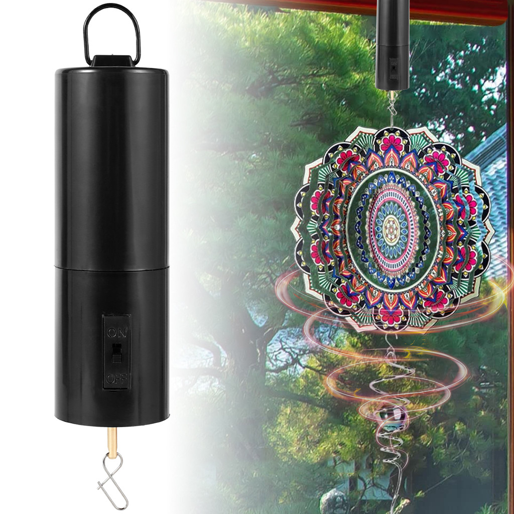 Jual Hanging Rotating Motor Plastic Battery Powered Wind Spinner Motor ...