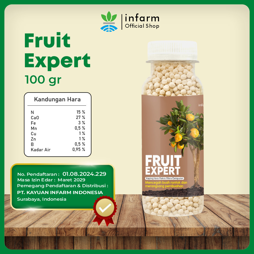 Jual INFARM - Fruit Expert Nutrisi Tanaman Buah 100 Gram Tanaman Subur ...