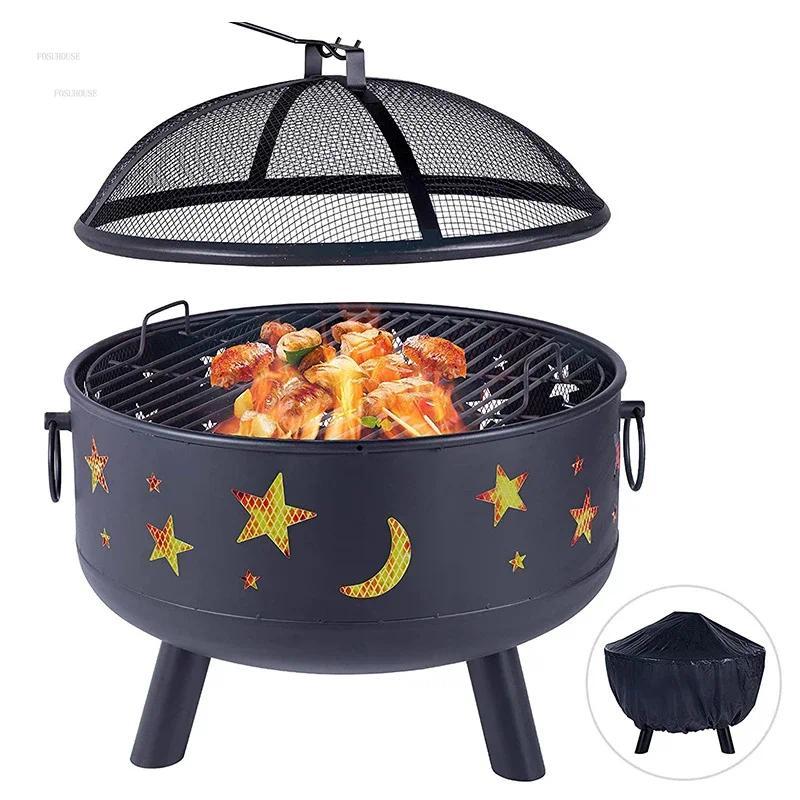 Jual Outdoor Fireplace Rural Bonfire Stove Chimeneas Courtyard kerosene ...