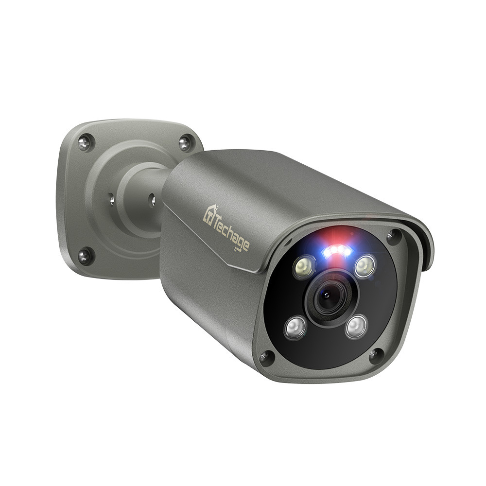 Jual Techage 4MP 5MP 4K POE Camera AI Smart Two Way Audio Outdoor Face ...