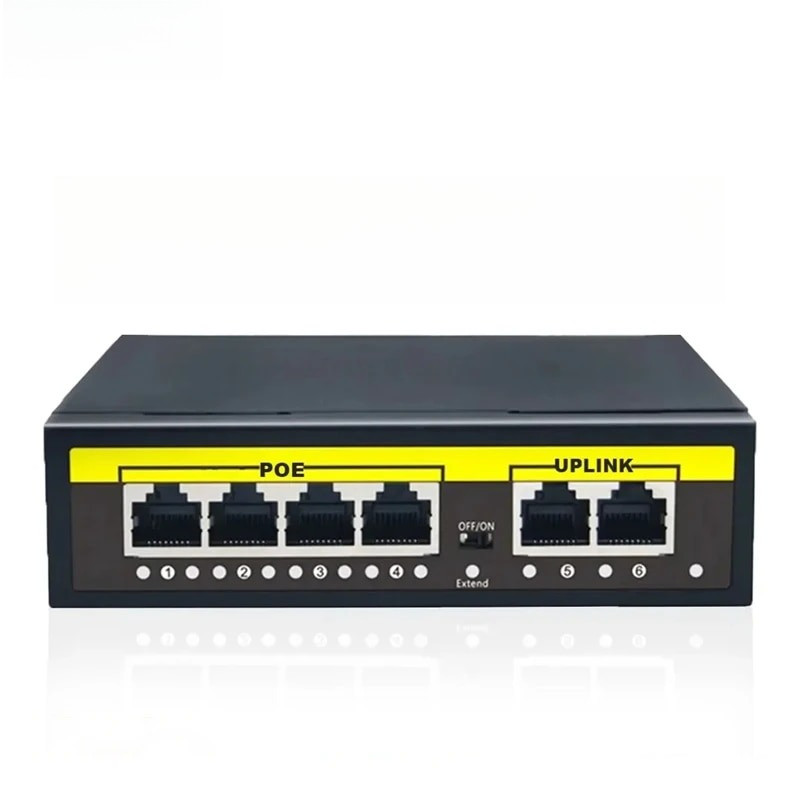 Jual 48V POE Switch 100Mbps Switch Ethernet With 4 Port Wifi Smart IP ...