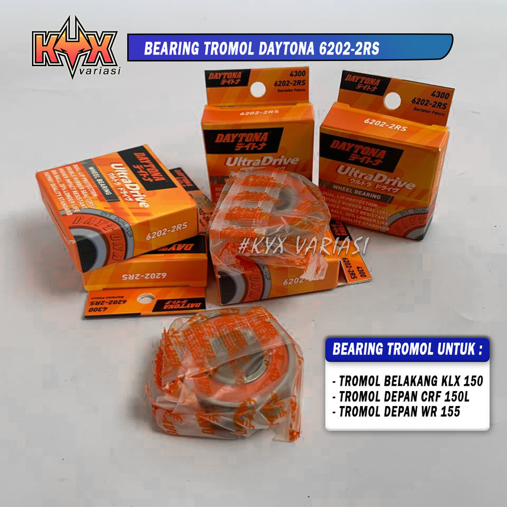 Jual Bearing laher tromol Bearing Racing Daytona Klaher KLX WR CRF 6301 ...