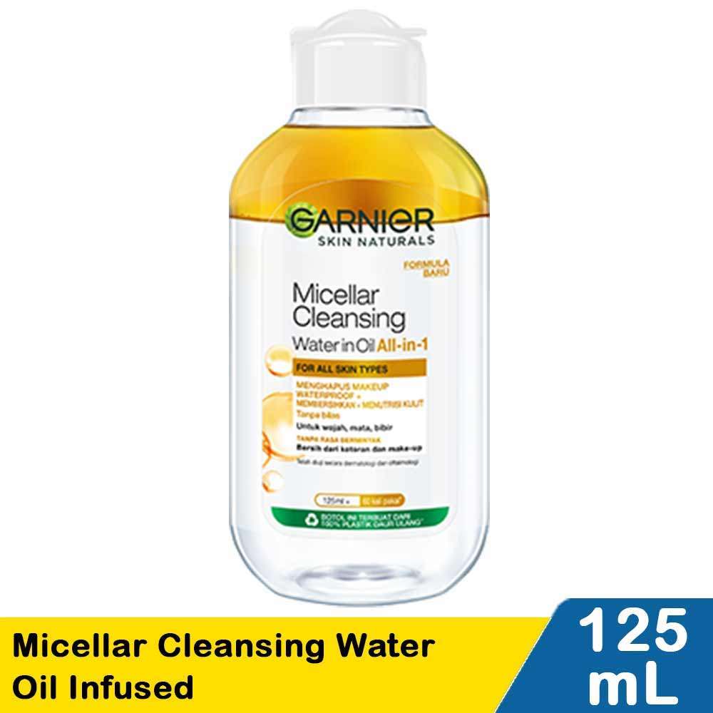 Jual GARNIER MICELLAR CLEANSING WATER OIL INFUSED 125mL | Shopee Indonesia