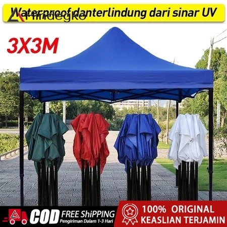 COD Tenda Jualan 3x3 Tenda Lipat Tenda Bazar Outdoor Tenda Gazebo 600D Tenda Jualan Pameran Dagang