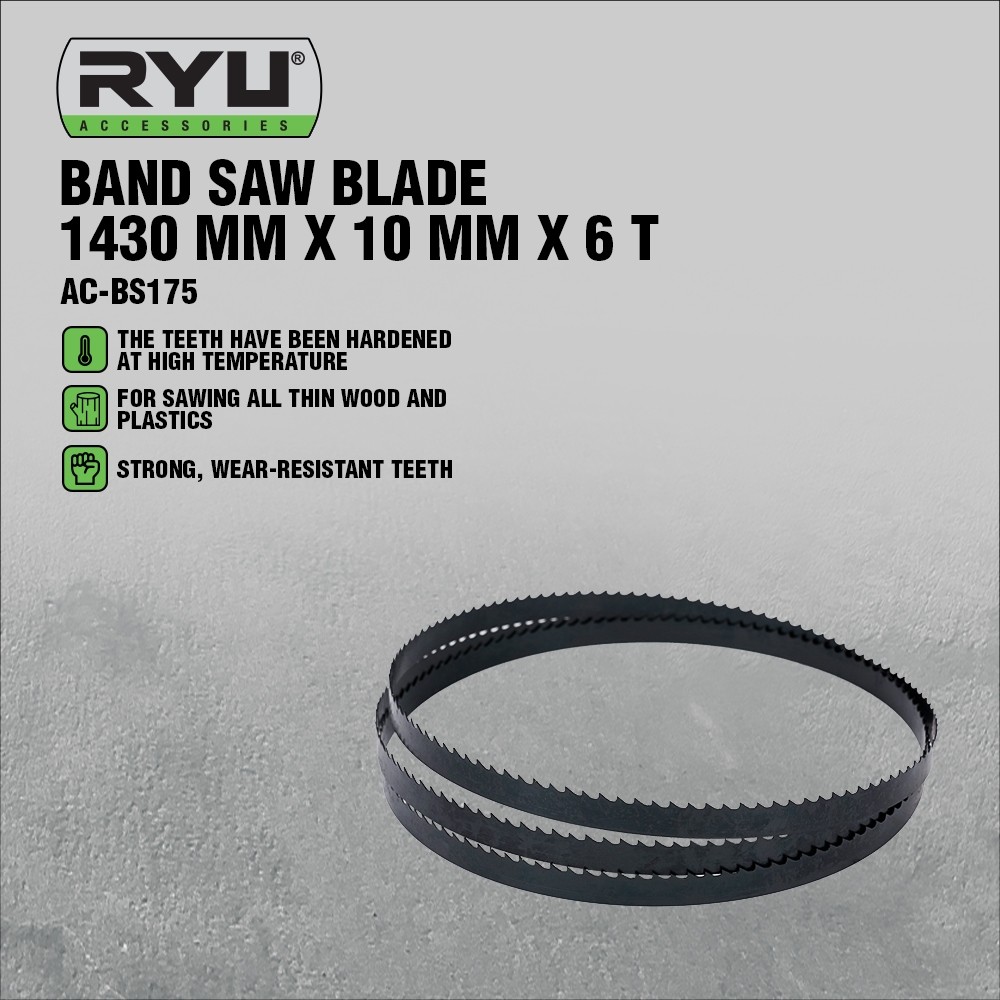 Jual Ryu Band Saw Blade 1430 Mm X 10 Mm X 6 T - Mata Gergaji Bandsaw ...