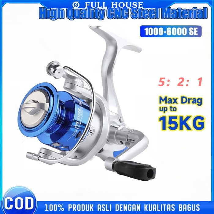 Jual Full House REEL PANCING METAL NX 14BB 1000 2000 3000 4000 6000 MAX ...