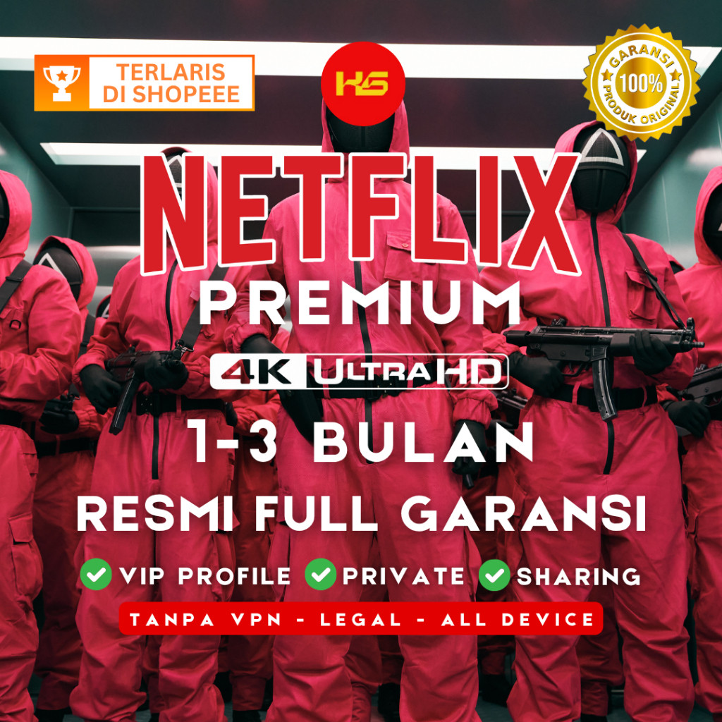 Jual Netflix Murah 1-3 Bulan Premium 4K UHD FullGaransi #39 | Shopee ...