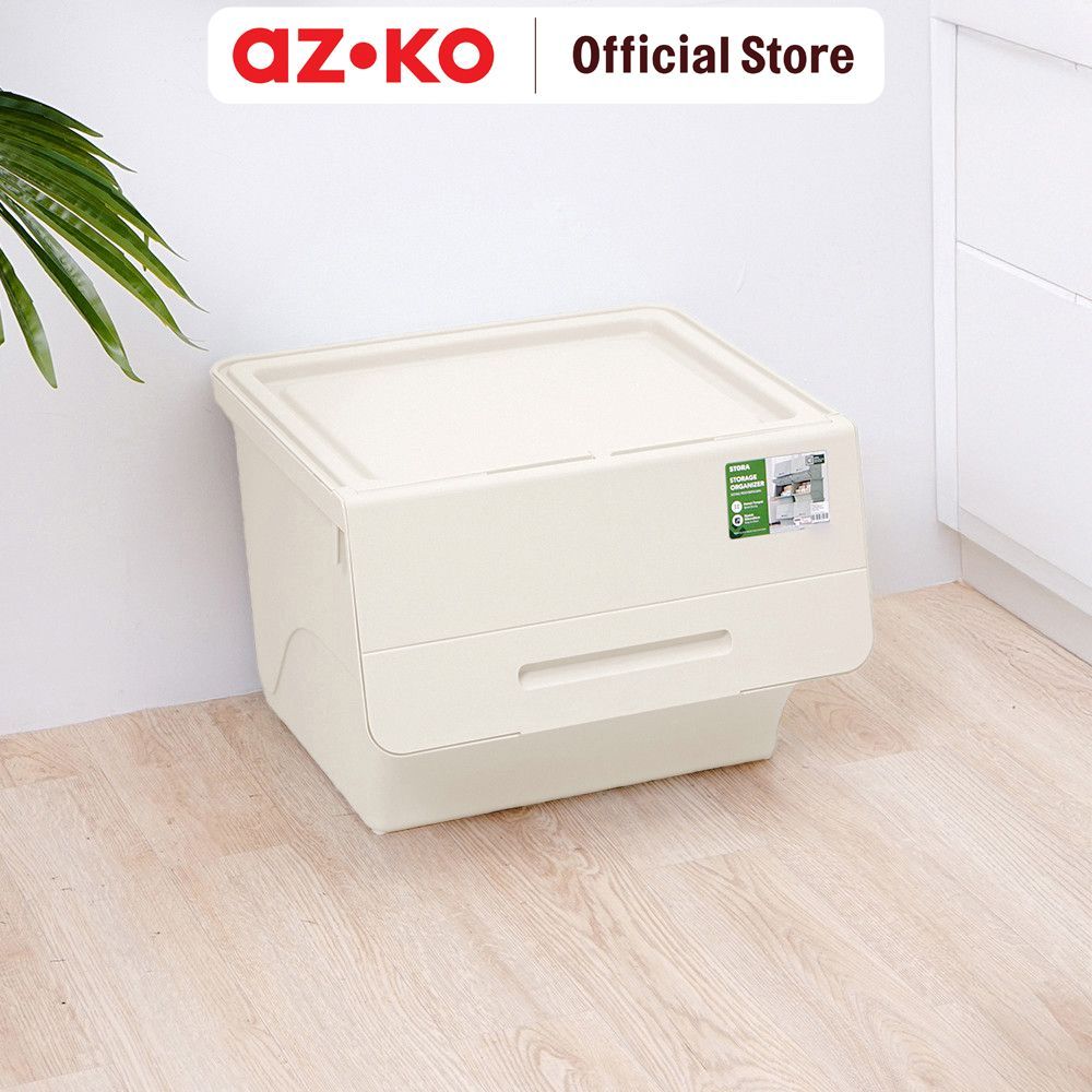 Jual AZKO Stora 43.5X36X31 cm Kotak Penyimpanan Flat Kotak Serbaguna ...