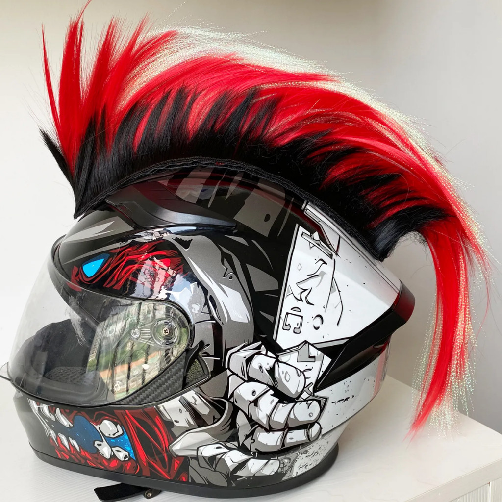 Jual Aksesoris Tempelan Rambut Mohawk Punk Street Rider Dua Warna Keren ...