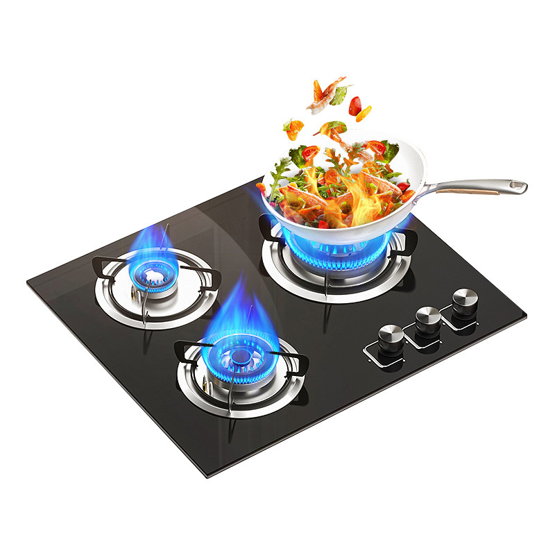 Jual Kitchen Appliances Gas Cooker LPG Smart White Gas Cooktops Glass ...