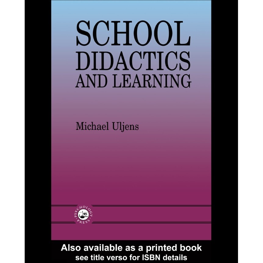 Jual School Didactics And Learning_ A School Didactic Model Framing An ...
