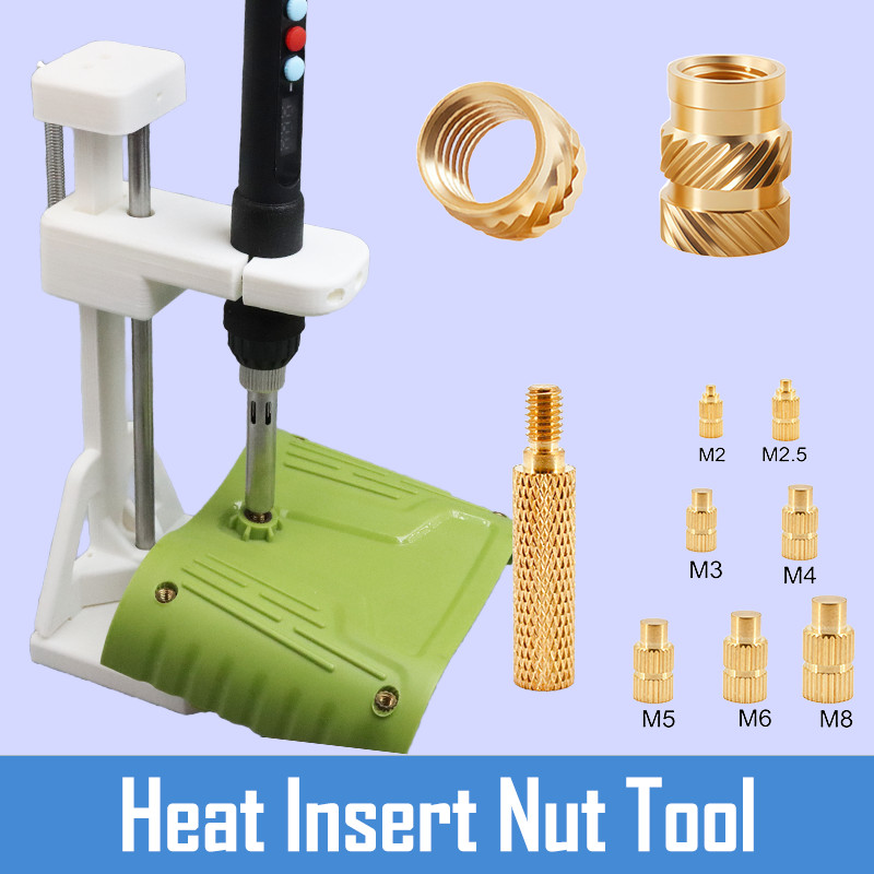 Jual Heat Insertion Brass Nut Machine Manual ABS Easy DIY Heating Set ...