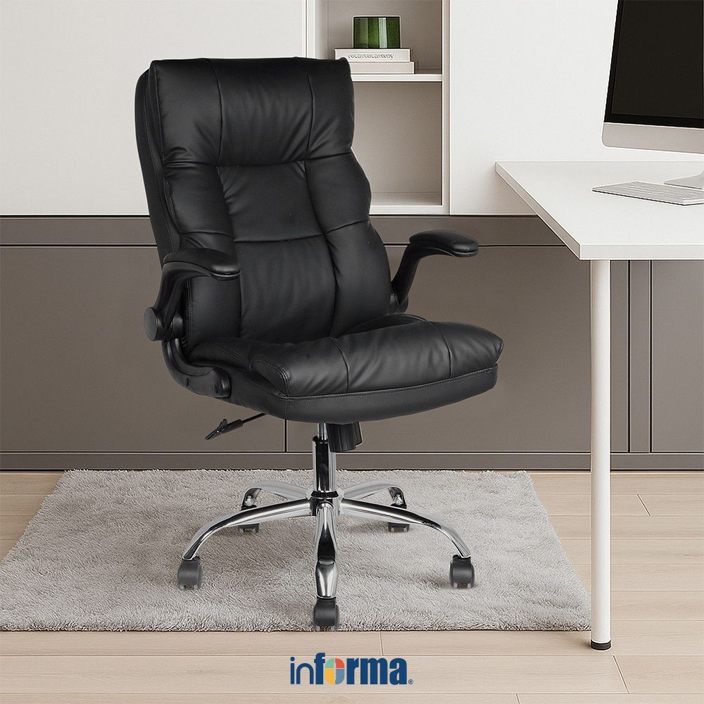 Jual Informa Omura Kursi Kantor Sandaran Tinggi - Hitam Tempat Duduk ...