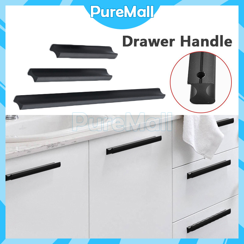 Jual Handle Lemari Handle Hitam / Tarikan Pintu Laci Lemari Dapur Hitam ...