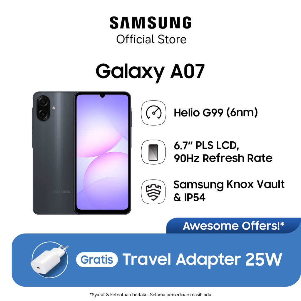 Samsung Galaxy A07 4/64GB - Black