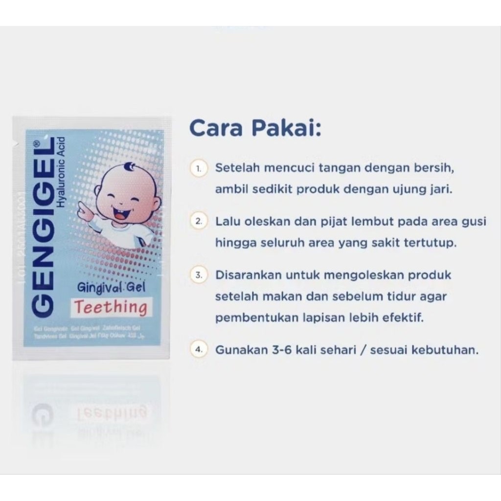 Review pembeli yang merasa terbantu dengan teething gel bayi untuk anak rewel