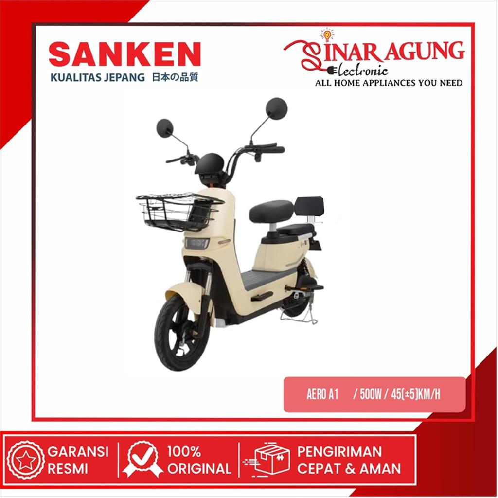 SANKEN AERO-A1 SEPEDA LISTRIK E BIKE 500 WATT -WARNA CHAMPAGNE