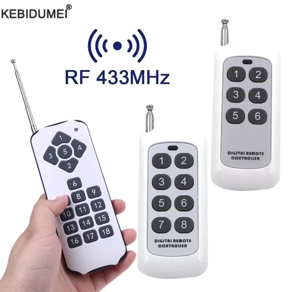 Jual 433Mhz Wireless RF Remote Control 1527 Learning Code Wireless ...