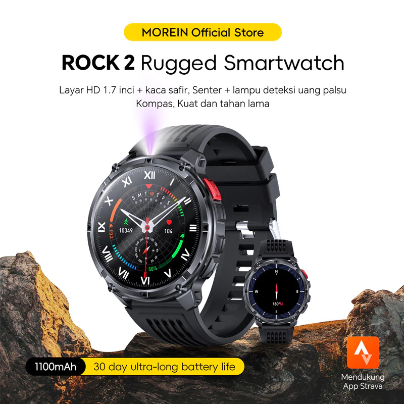 Review Lengkap Morein Rock 2 Smartwatch – Jam Tangan Pintar Tangguh dengan Baterai Super Awet & Fitur Outdoor Lengkap Review Lengkap Morein Rock 2 Smartwatch – Jam Tangan Pintar Tangguh dengan Baterai Super Awet & Fitur Outdoor Lengkap