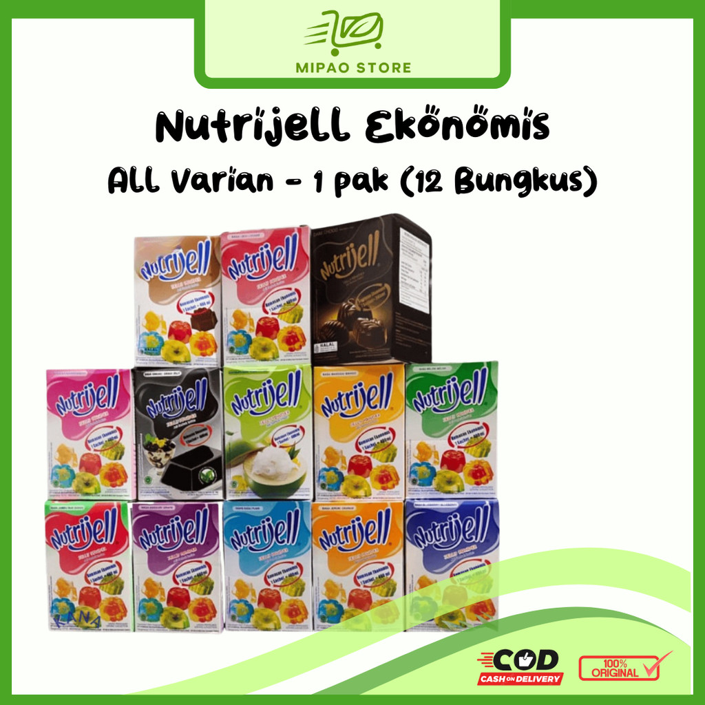 Jual Nutrijell buah per pak (1 pak isi 12 pcs) | Shopee Indonesia