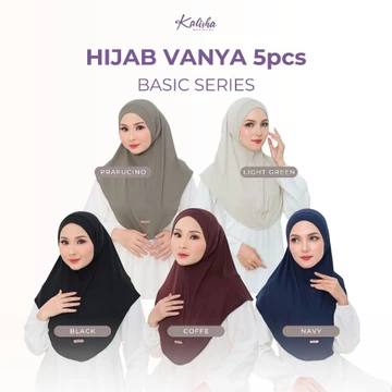 Hijab KALISHA X MIMA Paket Hemat Vanya Instan Bergo Muslim Wanita Rayon Spandex