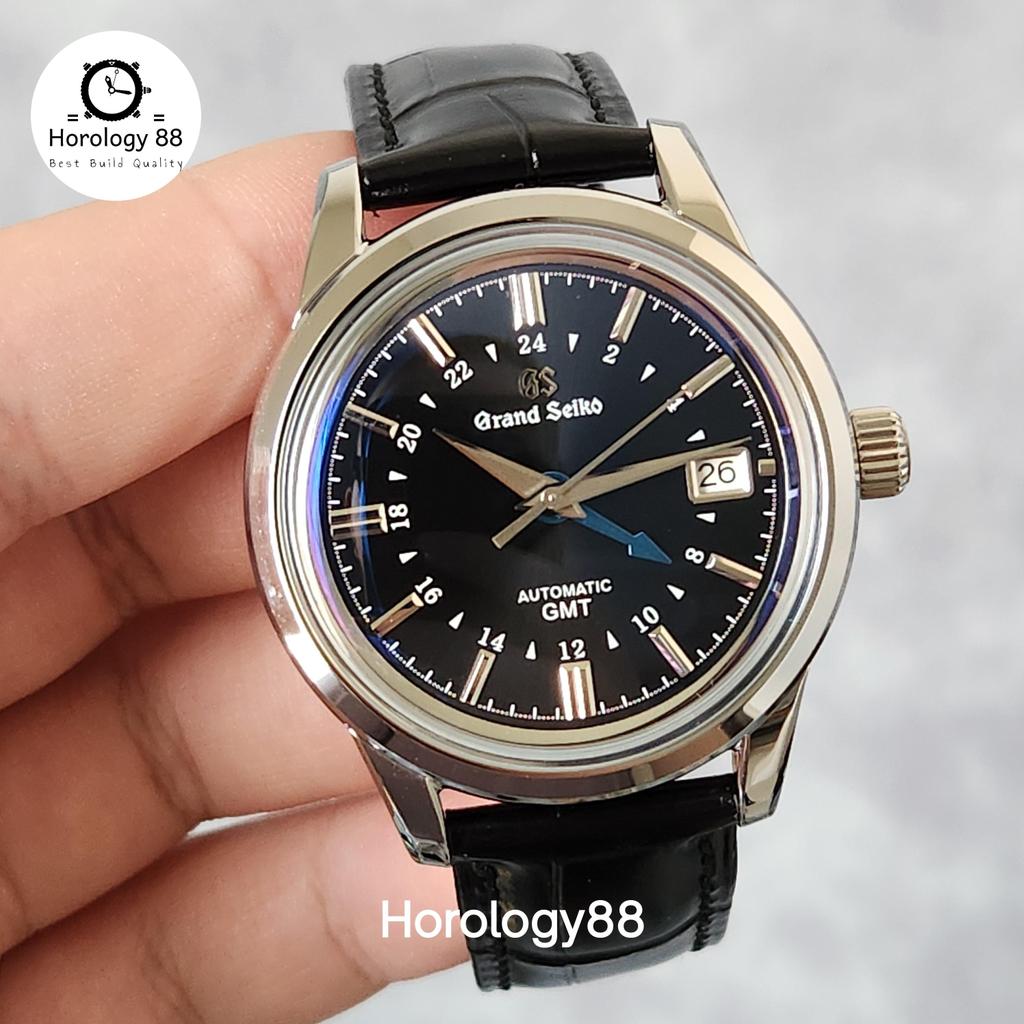 Jual Seiko GS Mod Grand Seiko Black GMT Exclusive | Shopee Indonesia