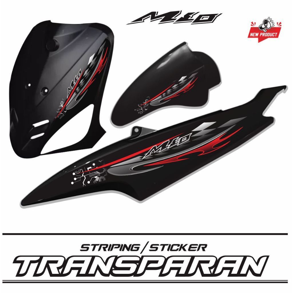 Jual VARIASI MOTOR STRIPING TRANSFARAN MIO OLD 110 STIKER MOTOR ...