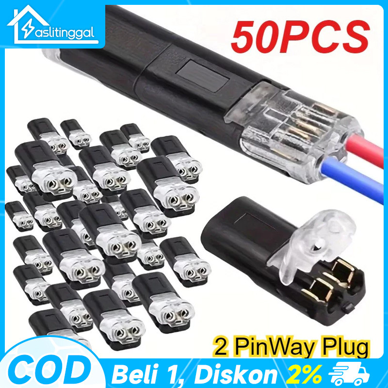 Jual 12 /20/50 pcs Blok Terminal Soket Konektor Kabel Koneksi Cepat/low ...