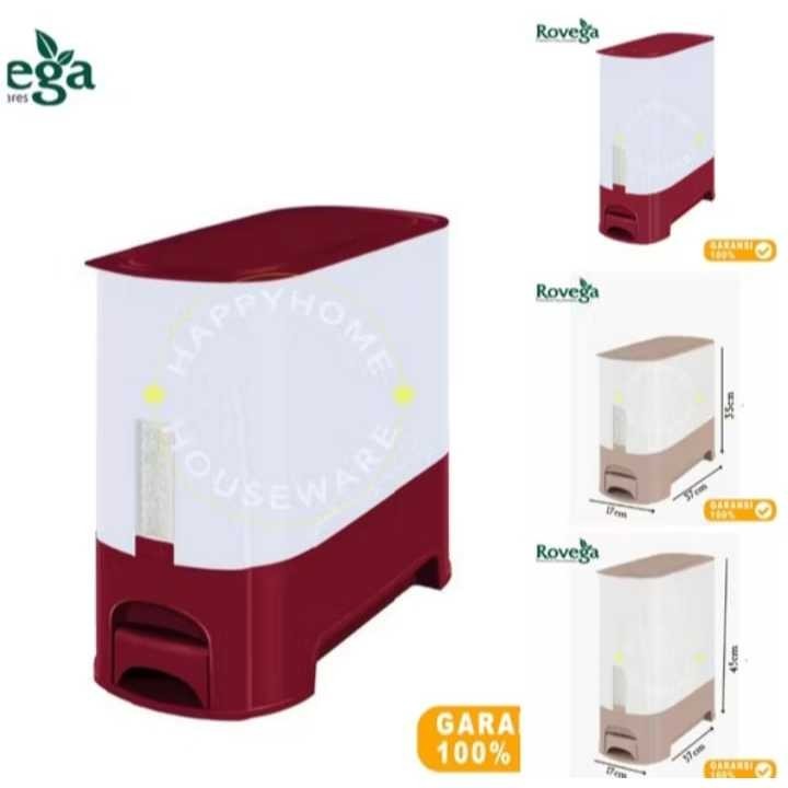 Jual Rovega Rice Wise Dispenser Beras | Rice Box | Tempat Beras 9KG ...