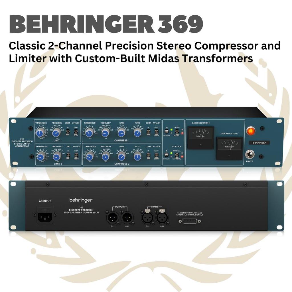 Jual Behringer 369 Classic 2-Channel Precision Stereo Compressor and ...