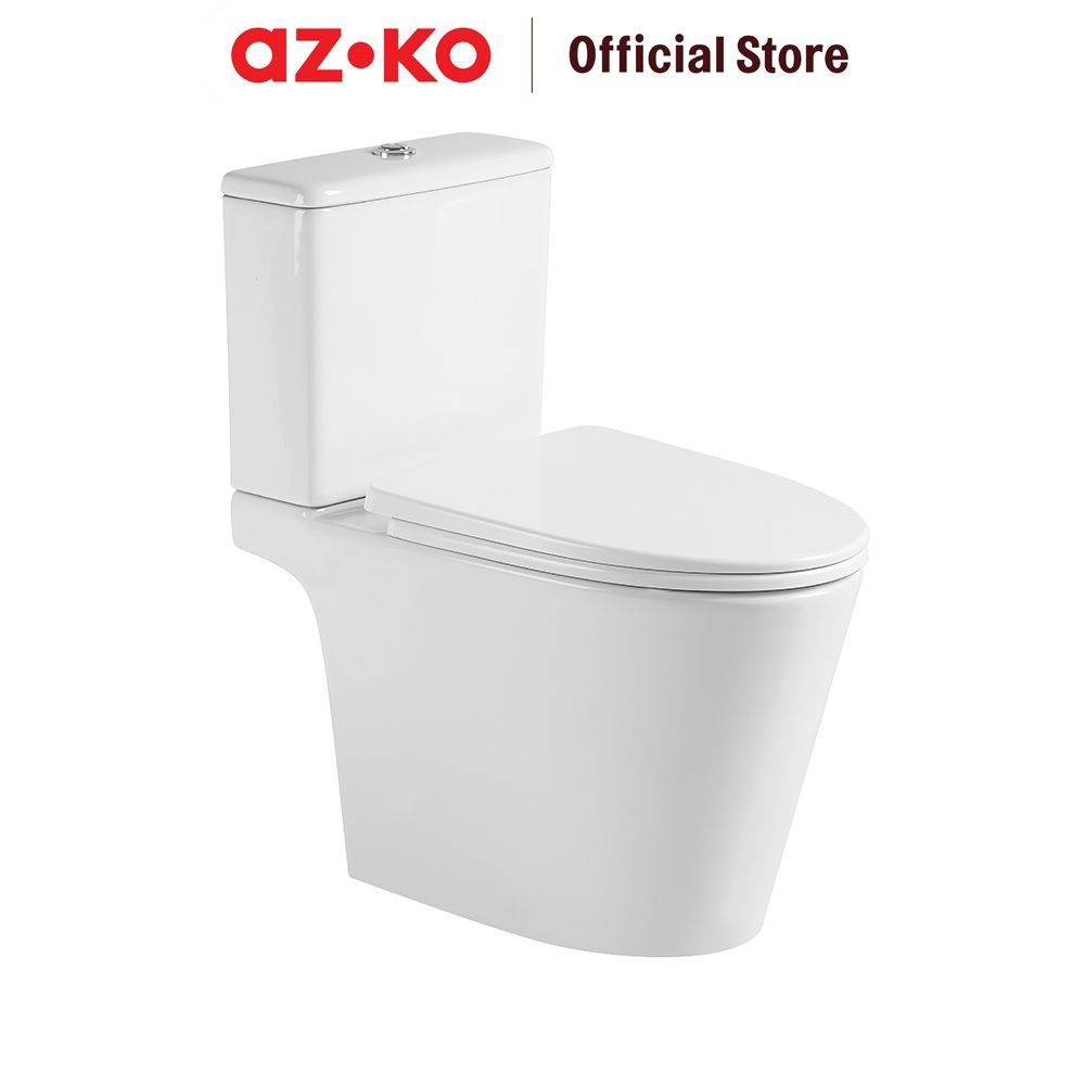 AZKO Acroz Kloset Duduk Tornado Siphonic Duo Block A8856 - Putih Sitting Toilet Wc Duduk Perlengkapan Kamar Mandi Bathroom Tools