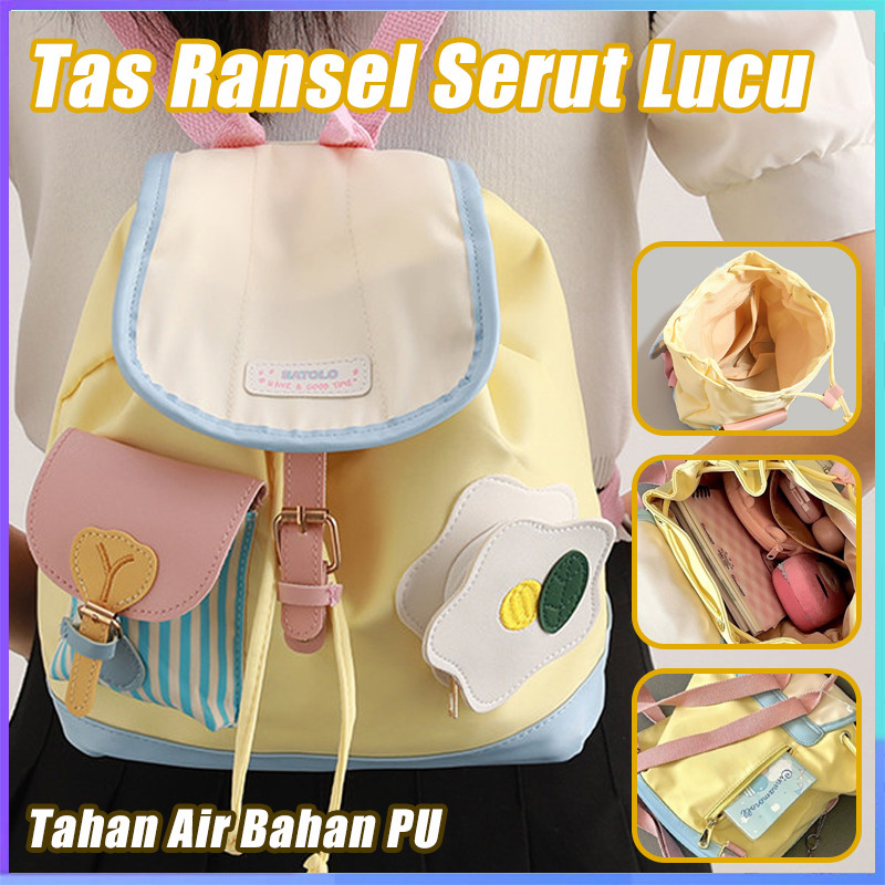 Jual Ransel Mini Ransel Kecil Lucu Fashion Dopamin Warna Kontras Ransel ...