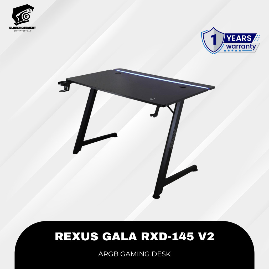 Jual Rexus GALA RXD-145 RXD 145 V2 Gaming Desk ARGB Support Meja Gaming ...