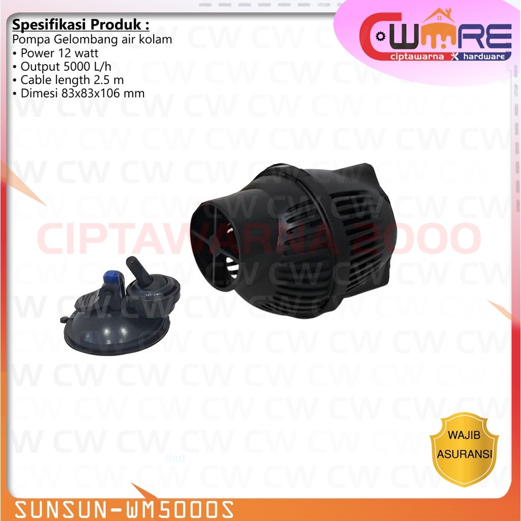 Jual OBRAL CUCI GUDANG - ( Wave Maker ) Sunsun Wm 5000 S Pembuat ...