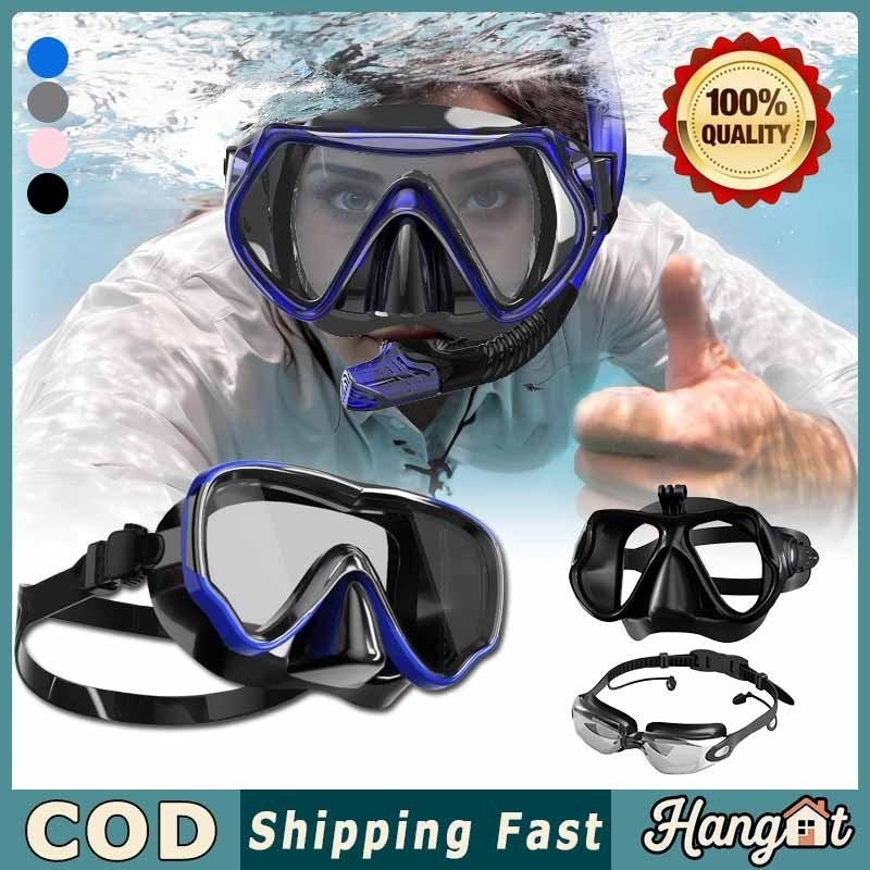 Jual [COD] Masker Selam Anti-kabut Bingkai Besar 180° Clear View Diving ...