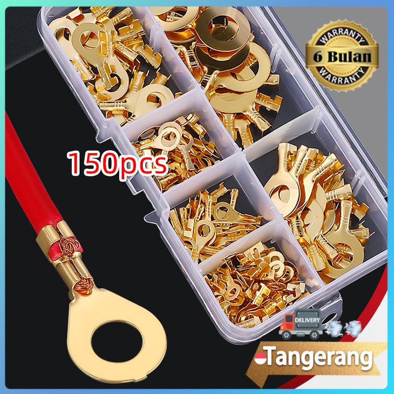 Jual 150pcs Terminal Bulat Kabel / Terminal Skun Bulat / Skun Konektor ...