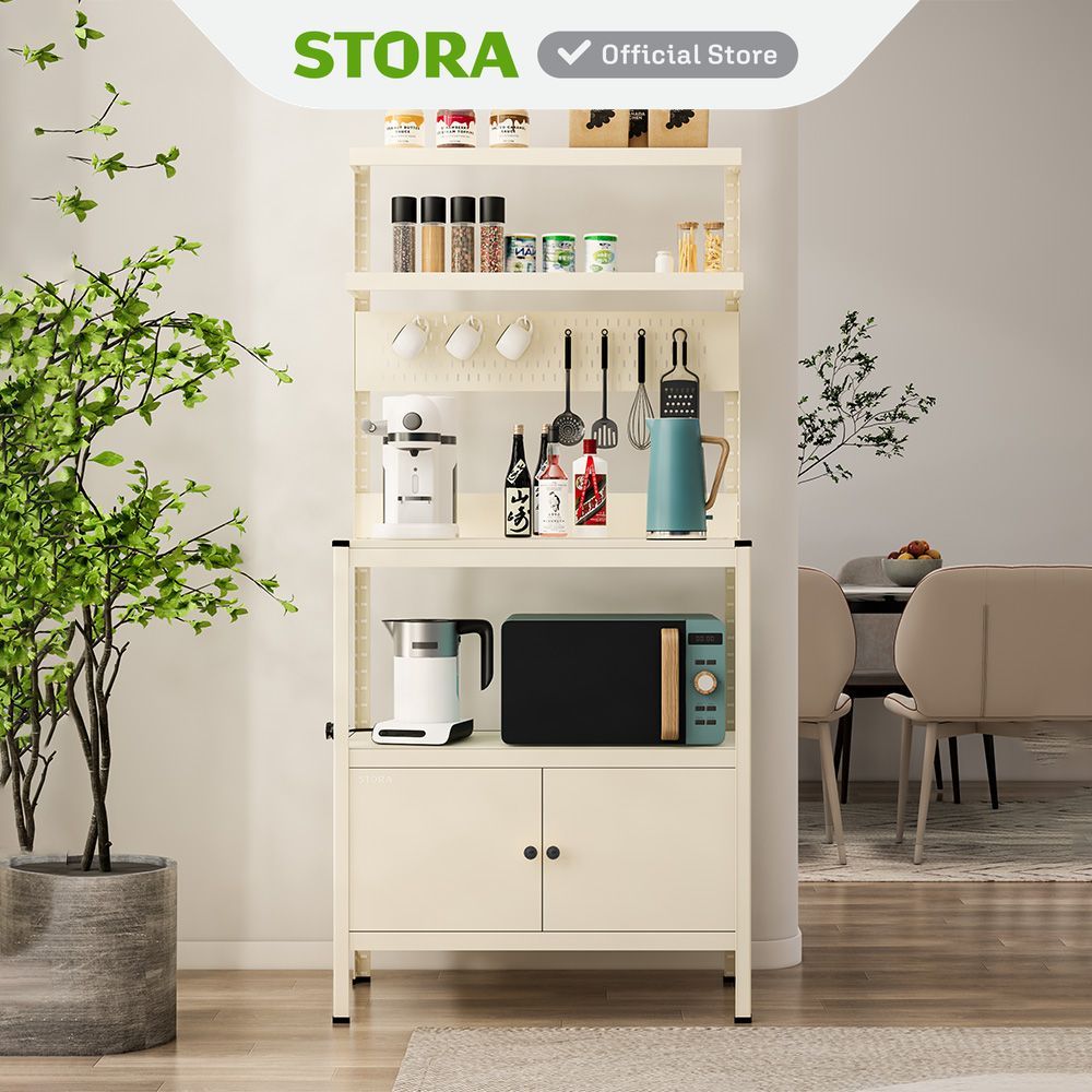 Stora Spacio Kabinet Dapur - Krem Lemari Dapur Kabinet Pantry Rak Kitchen Set Storage Masak