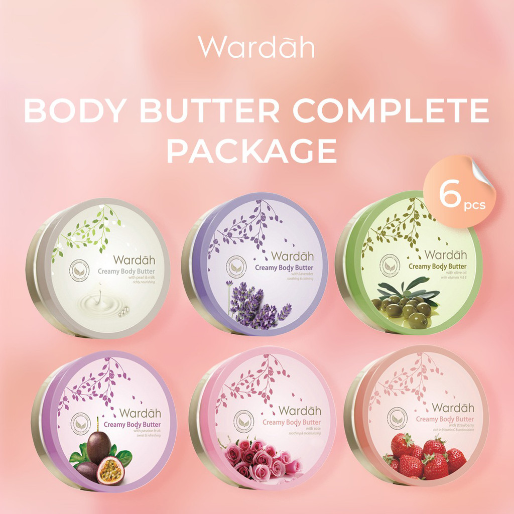 Jual [COMPLETE SET] Wardah Paket Lengkap Body Butter 50 mL x 6pcs ...