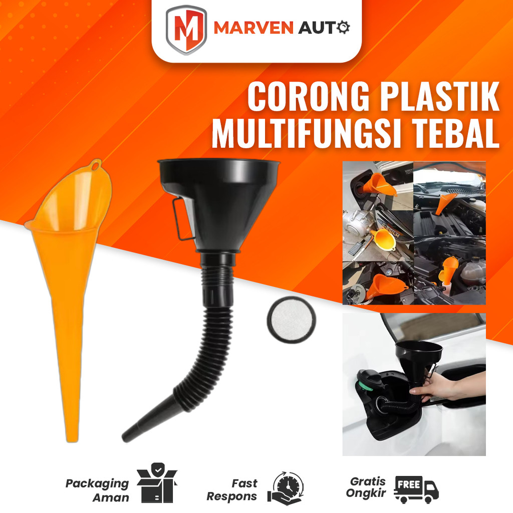 Jual Corong Plastik Panjang Serbaguna – Untuk Oli, Radiator, Wiper, dan ...