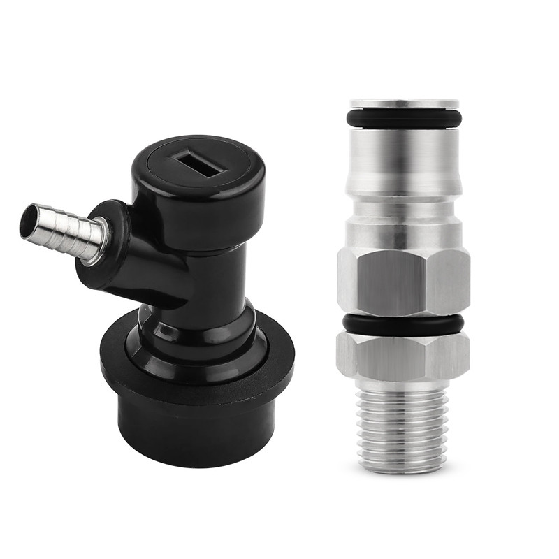 Jual 19/32-18 Ball Lock Post with 1/4inch NPT Bulkhead - Liquid and Gas ...