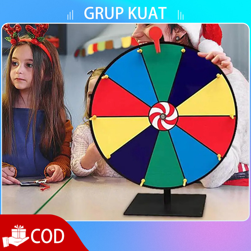 Jual Permainan Roda Putar 1Set Lucky Spin 30CM 12 Warna Roda Undian ...