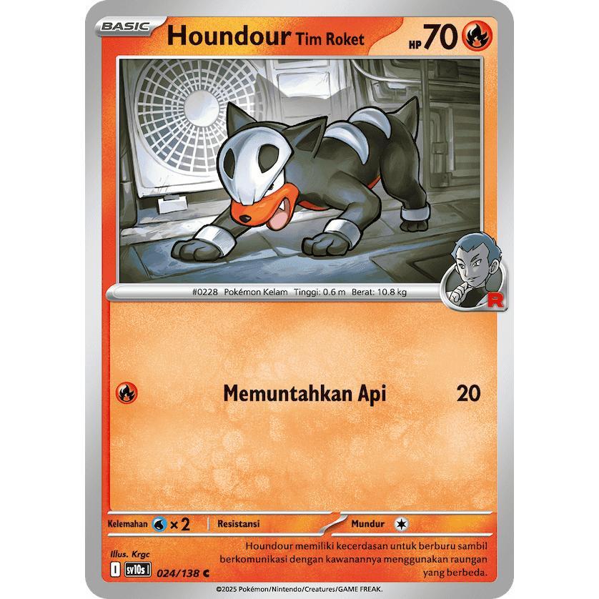 Jual TCG Houndour Tim Roket 024/138 SV10s Kehadiran Juara KARTU CARD ...